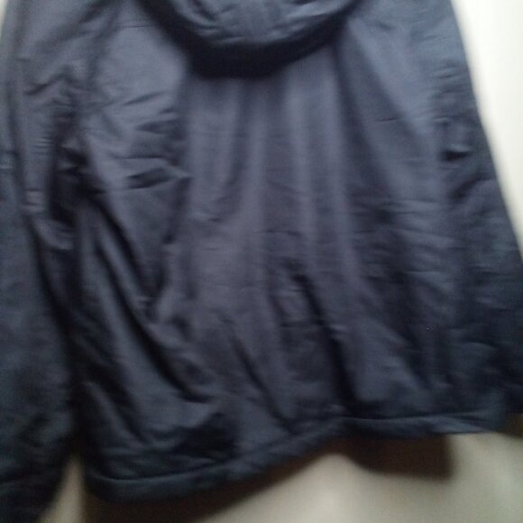 Attention Coat Jacket XL Women Hood Pockets Zipper Snap Black - Picture 12 of 14